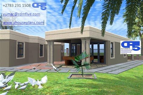 Flat Roof Houses In Botswana - modern houses