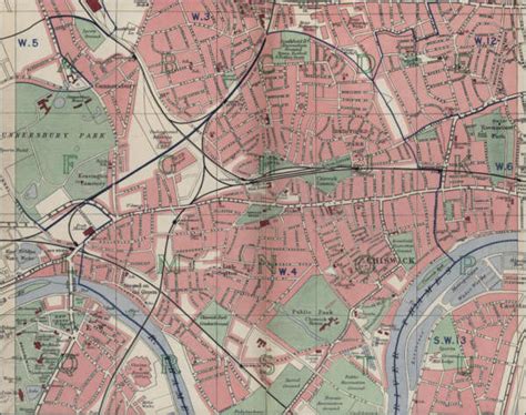 Map of Chiswick, London