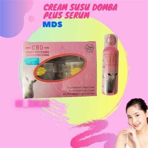 Jual Paket Cream Susu Domba MDS Plus Serum Asli Kualitas No 1