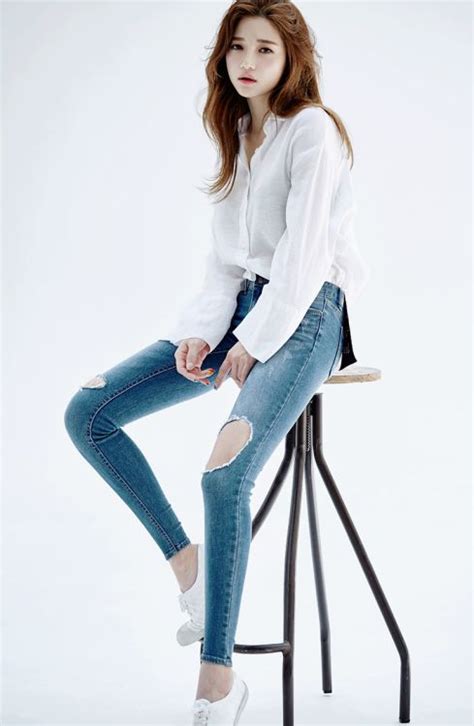 Seo Sung Kyung Jeans Pants Denim Jeans Skinny Jeans Korean Model