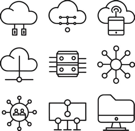 Cloud Computing Concept Icon Illustration Isolated On White Background 45343001 Vector Art At