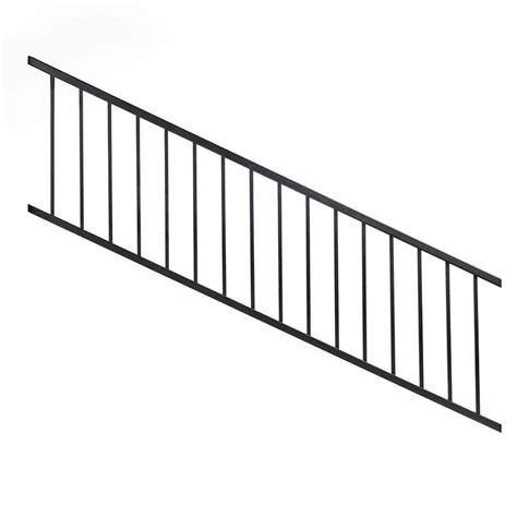 Reviews For Vista In H X In W Black Aluminum Stair Railing Kit