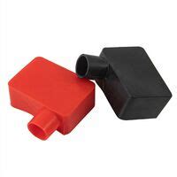 COUVRE BORNE BATTERIE COUVERCLE DE PROTECTION FLEXIBLE ROUGE ET NOIR