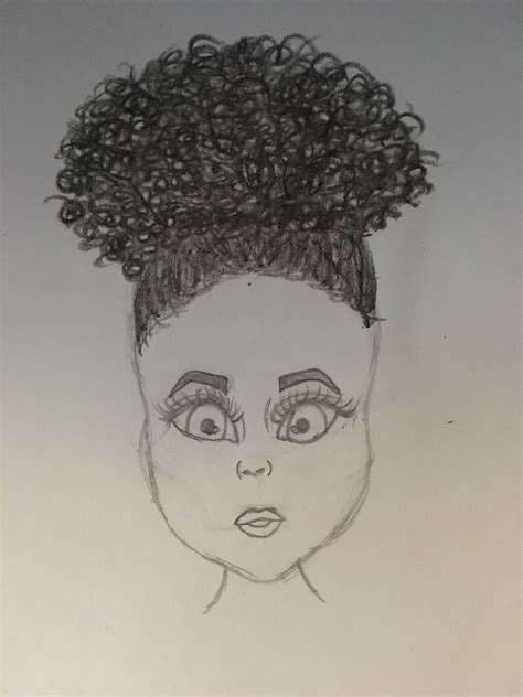 How To Draw Curly Afro Hair Step By Step At Drawing Tutorials