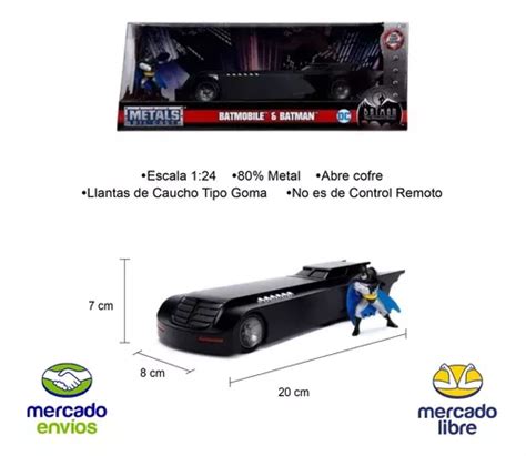 Batimovil W Batman Dela Serie Animada Batmobile Jada Env O Gratis