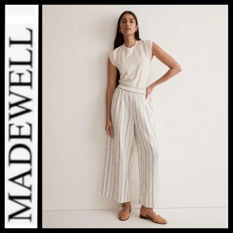 Madewell Pants Jumpsuits Nwt Madewell Wide Leg Crop Pant In