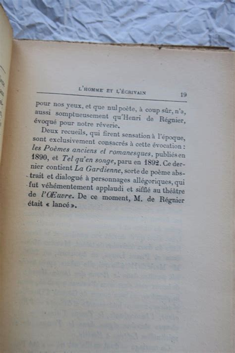 R Gnier Le Po Te Et Le Romancier D Dicace Les Livres Anciens