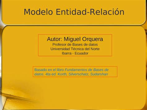 PPT Modelo entidad relación parte 1 PDFSLIDE NET