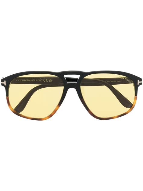 Tom Ford Eyewear Tinted Double Bridge Sunglasses Farfetch