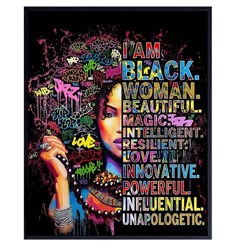 Avoi Black Wall Art African American Wall Art Black Woman Poster