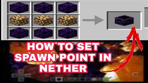 How To Set Spawn Point In Nether Minecraft Tips And Tricks Nether Gaming Youtube