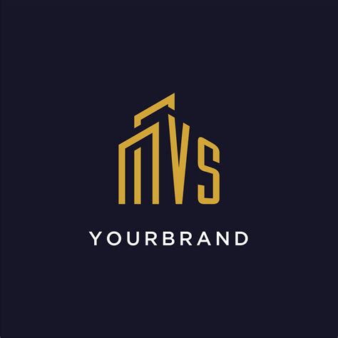 VS initial monogram with building logo design 27135955 Vector Art at ...