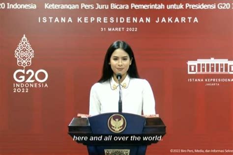 Ditunjuk Jadi Jubir Presidensi G Indonesia Ternyata Sosok Maudy