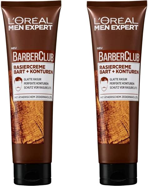 L Oréal Men Expert Barber Club Crème de rasage pour les contours de