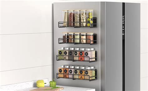 Amazon Huggiegems Pack Magnetic Spice Rack Organizer For