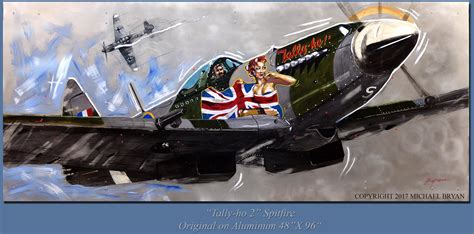 Custom Wwii Aircraft Pin Up And Nose Art By Michael Bryan Ww2