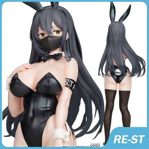 25Cm NSFW Anime Figure Kuro Bunny Kouhaichan Nude Girl Action Figure Toy S Collection Hentai