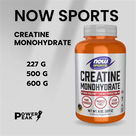 Now Sport Creatine Monohydrate Powder Lazada Co Th