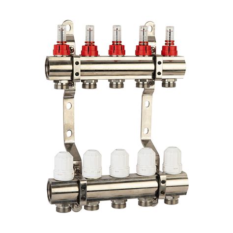 Customized Brass Pex Plumbing Distribution Water Manifold Fitting Floor