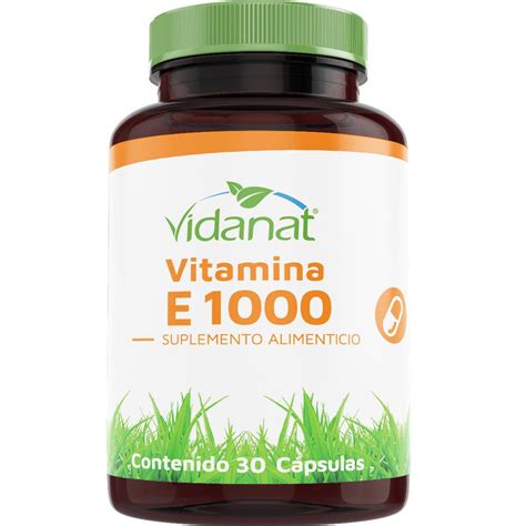 Vitamina E 1000 Vidanat 30 cápsulas de 1000 mg Jung Real Food