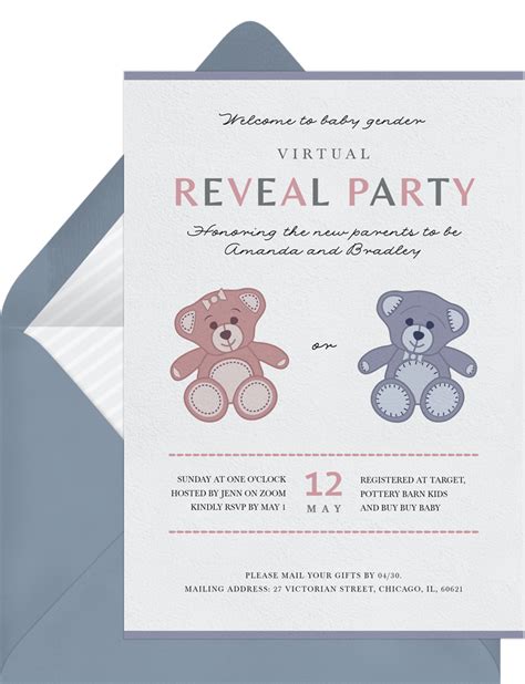 Teddy Bears Invitations | Greenvelope.com