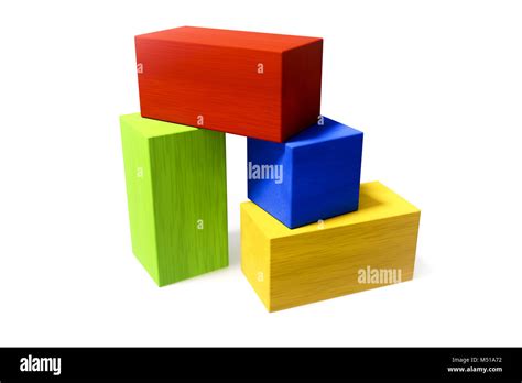 some colorful building blocks Stock Photo - Alamy