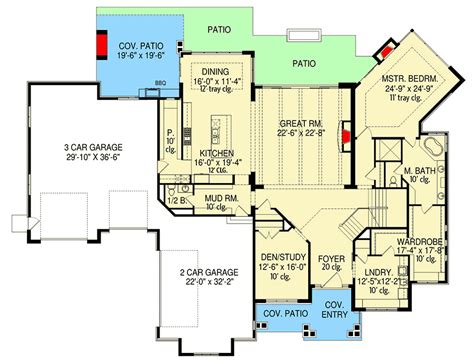 Spacious Bedroom Modern Home Plan With Lower Level Expansion