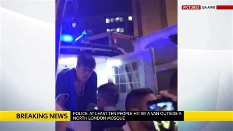 Police arrest man amid angry crowd | News UK Video News | Sky News