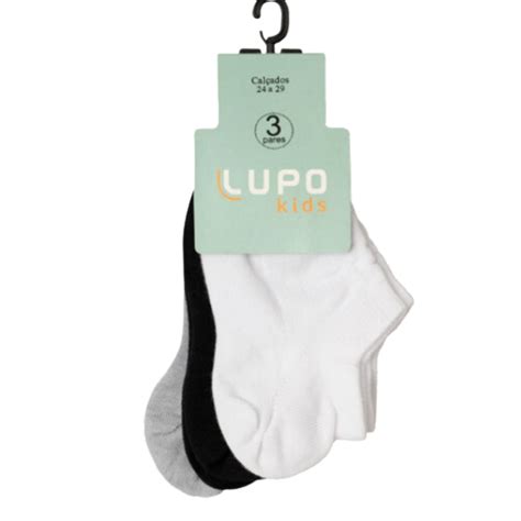 Kit Meias Lupo Sapatilha Bra Lingerie