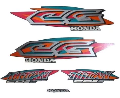 Kit Adesivos Honda Cg Titan Azul Metalico Mercadolivre