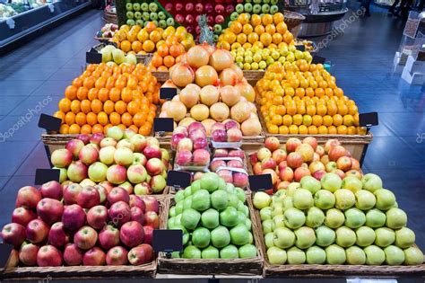 Supermarket fruit section Stock Photo by ©vipavlenkoff 44249065