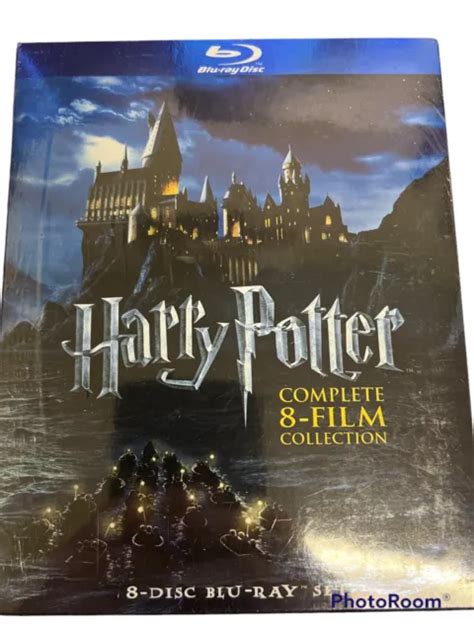 HARRY POTTER COMPLETE 8 Film Collection Blu Ray Set W Box Cover EUR 22