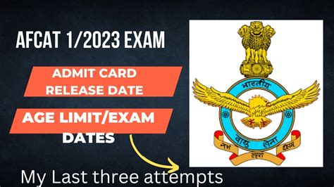 Afcat Admit Card Release Date Exam Date Age Limit Afsb