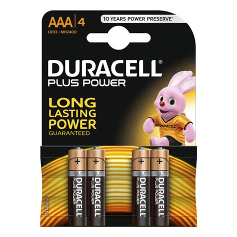 Duracell Plus Power Aaa Batteries Uk