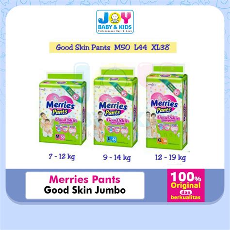 Jual Merries Good Skin Pants Jumbo Pack Popok Sekali Pakai M L