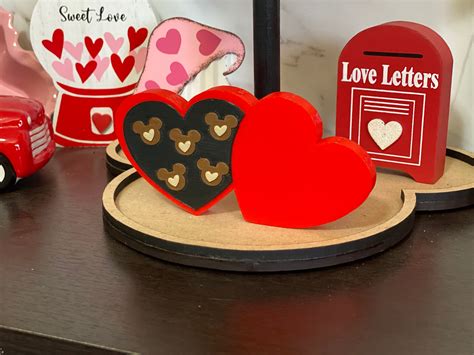 Mickey Valentines 3d Print Mickey Decor Valentines Mickey Etsy