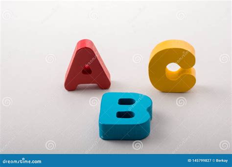 Letras Do ABC Do Alfabeto Na Cor Branca Imagem De Stock Imagem De