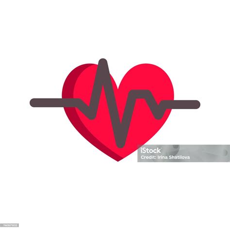 National Heart Month Concept Simple Design In Flat Style Vector Stock