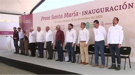 Inauguran Presa En Sinaloa Entre Estrenos De Obras P Blicas