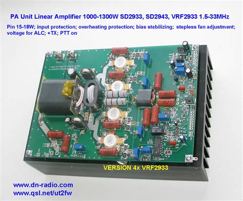 W Hf Linear Amplifier Board Mosfet X Vrf Hi Power