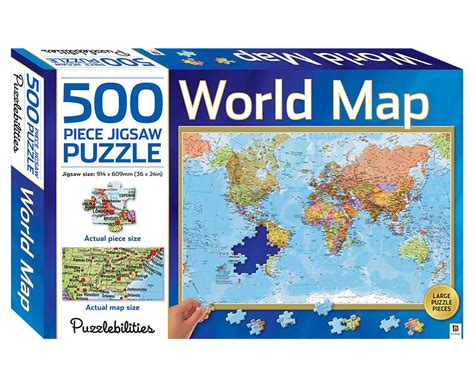 Puzzlebilities World Map 500 Piece Jigsaw Puzzle Catch Co Nz