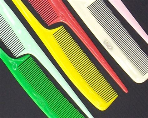 Vintage Rat Tail Comb Tip Top 50s 60s NOS Hair Comb Unbreakable Nylon