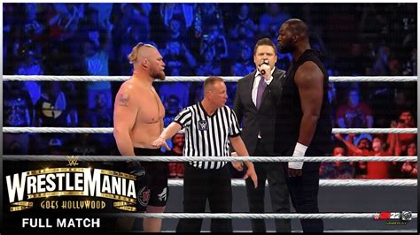 FULL MATCH Brock Lesnar Vs Omos WrestleMania 39 YouTube