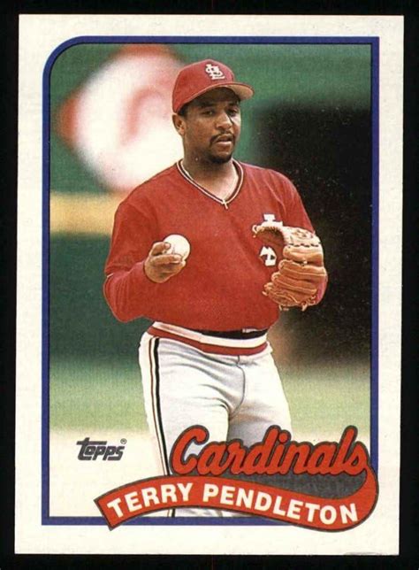 Amazon.com: 1989 Topps # 375 Terry Pendleton St. Louis Cardinals ...