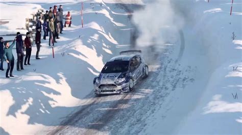 Dirt 4 Ford Fiesta R5 Gameplay On Snow Youtube