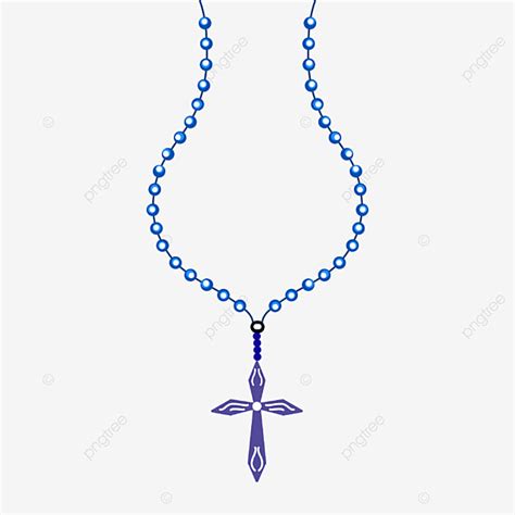 Rosary Cross Hd Transparent Cross Christ Rosary Necklace Clip Art