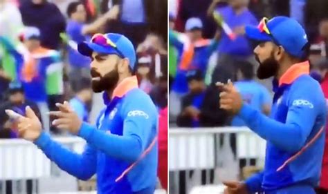 Virat Kohlis Antics As He Dances Steals Show During Icc Cricket World Cup 2019 Semi Final 1