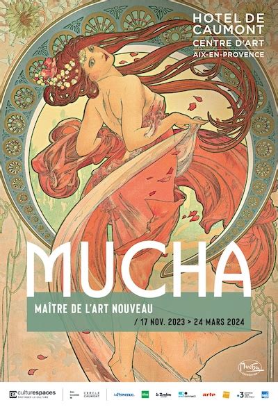 Affiche exposition Mucha Hôtel de Caumont Centre d Art Aix en Provence