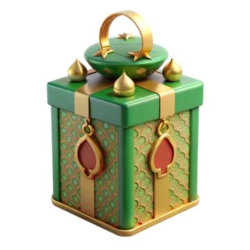 Caja De Regalo Verde Ramadan Kareem D Para Un Toque De Lujo Png