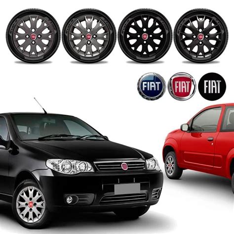 Jogo Calota Fiat Palio Fire Economy Flex Uno Vivace Aro Gfm